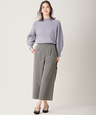 ANY SIS L 【大人百花掲載 ヨンアさん着用】冬のシャルマン ラグランスリーブ ニット ラベンダー