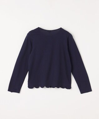 ANY KIDS 接触冷感 UVケア カーディガン ネイビー