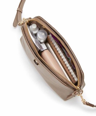 TOPKAPI 【TOPKAPI】ミニエンボスレザー ショルダーバッグ gemdrops ジェムドロップ ミディアムグレー