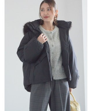 Te chichi 【宮本茉由着用】フードショートダウンジャケット ブラック