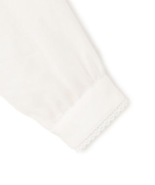 BEIGE， PAULINE / リネンヴィスコースレースブラウス White