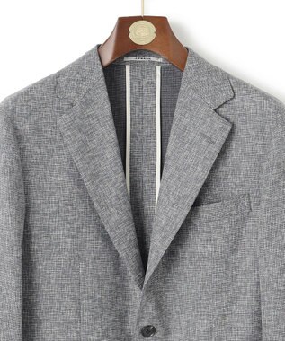 J.PRESS MEN 【WEB・一部店舗限定】KASURIメッシュ ジャケット ライトグレー系