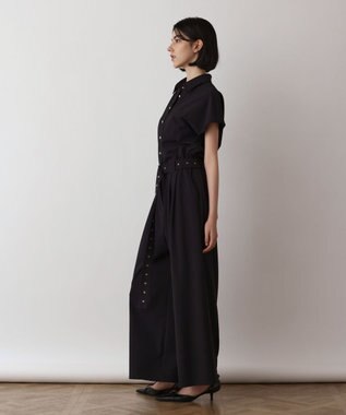 GRACE CONTINENTAL シャツオールインワン ブラック