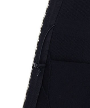 UNFILO BEAUTY FORM KNIT ZIPジレ ネイビー