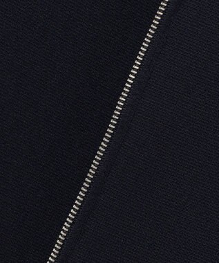 UNFILO BEAUTY FORM KNIT ZIPジレ ネイビー