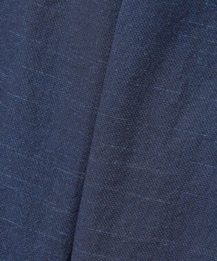 J.PRESS MEN 感動！？上品な見た目に着心地抜群なセットアップ【MECHANICAL】【超軽量 / 清涼感 / 洗える】ハイパワーストレッチ リネンルックパンツ ネイビー系