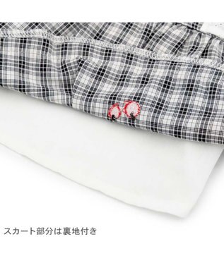 PET PARADISE リサとガスパール  ワンピース 《チェック柄》小型犬 ホワイト×ブラック