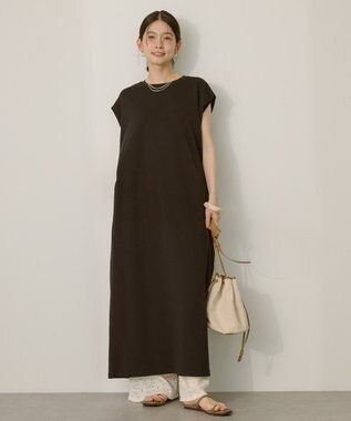 AMERICAN HOLIC 【選べる丈】ショルダータックワンピース Black