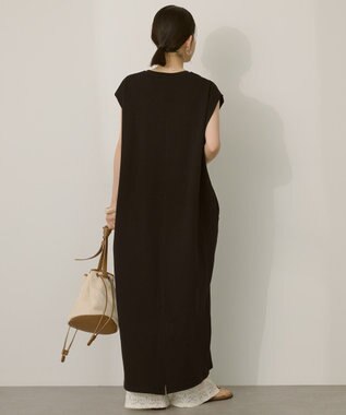 AMERICAN HOLIC 【選べる丈】ショルダータックワンピース Black