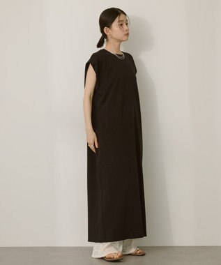 AMERICAN HOLIC 【選べる丈】ショルダータックワンピース Black