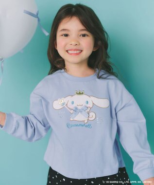  【シナモロール×ANY KIDS】アップリケ 長袖Tシャツ