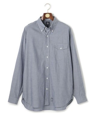 J.PRESS MEN 【J.PRESS ORIGINALS】【UNISEX】Cotton Dangary B.D. Shirt / Baggy-Fit ネイビー系
