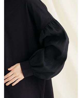 CRAFT STANDARD BOUTIQUE Ｌ／Ｒキャンバスドッキングカットプルオーバー Black