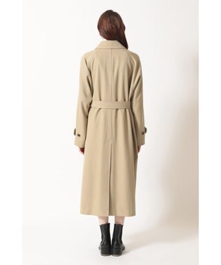 DAKS タータンチェックライニング ドルマンコート ベージュ