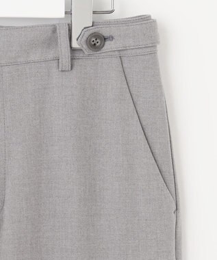 J.PRESS LADIES 【洗える】2way thermoサキソニー テーパード パンツ ライトグレー系