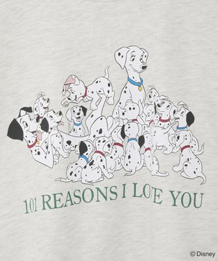 Green Parks １０１匹わんちゃん／プリント裏毛スウェット Oatmeal