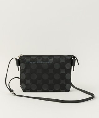 MIYABIYA La quoh with kirakaracho  南蛮七宝ベーシックプリント スモールショルダー 玄(ブラック)