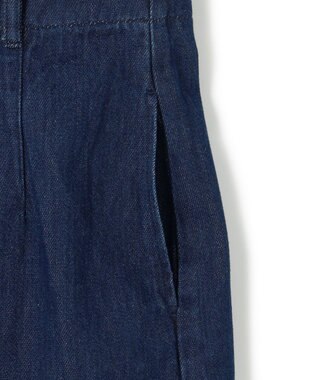 BEIGE， 【洗える・Oggi ８月号掲載】NAVIGLIO / ベルト付きハイウエストデニムスカート Indigo