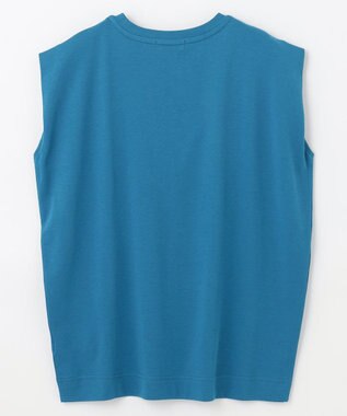 ANY 【接触冷感/UVケア】ビューティベーシックノースリーブタックTシャツ ブルー