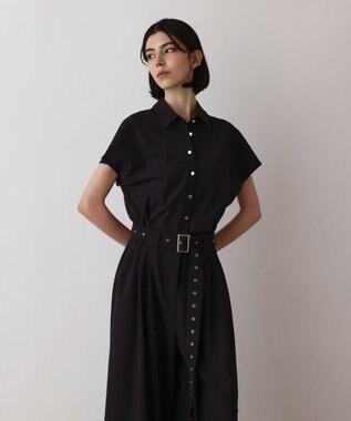 GRACE CONTINENTAL シャツオールインワン ブラック