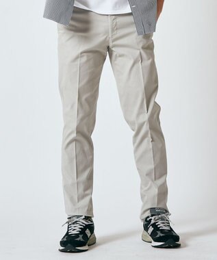 J.PRESS MEN オーガニックコットントリコチンストレッチ スローンパンツ