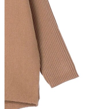 AMERICAN HOLIC バイパチ袖リブラグランニットプルオーバー Pink Beige