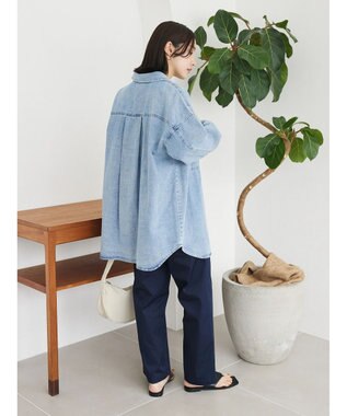 Green Parks ・ＥＬＥＮＣＡＲＥ　ＤＵＥ　デニムロングスリーブシャツ Light Indigo