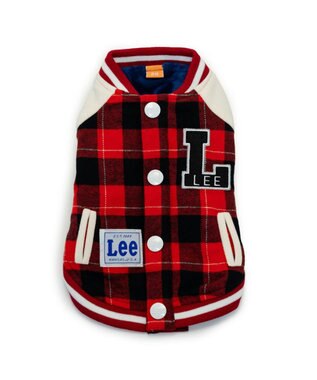 PET PARADISE Ｌｅｅ スタジャン 《チェック》 小型犬 レッド×ブラック