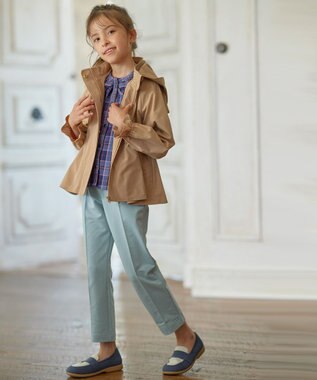 組曲 KIDS 【110-140cm】ブリティッシュ ブラウス パープル系3