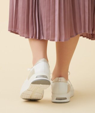 ASICS WALKING ペダラ レディース 2E  3.0CMヒール ホワイト系