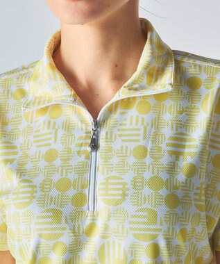 FILA GOLF／marie claire 【marie claire SPORT】ハーフジップ半袖シャツ イエロー