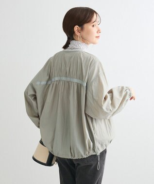 Green Parks Ｖネックドロストライトブルゾン Khaki