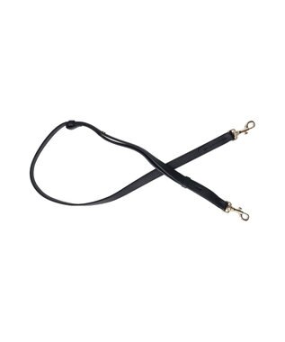 INTER-CHAUSSURES 【LORISTELLA】シュリンクレザーハンドバッグ ブラック