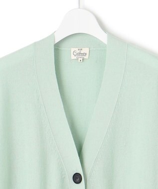 23区 S 【洗える】ピュアカシミヤ カーディガン スモーキーグリーン系