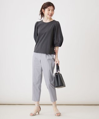 ANY SIS S レースコンビ カットソー スレート