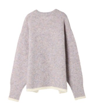 Green Parks フェアリーＭｉｘライン入りプルオーバー Purple