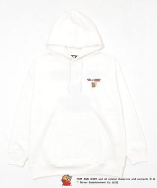 WEGO 【ユニセックス着用ITEM/25年秋冬新作】TOMandJERRYグラフィックプルオーバー ホワイト