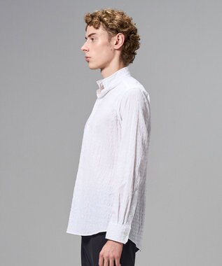 JOSEPH HOMME 新柄【オリジナル素材】ラティスジャガードストレッチ　ウィングカラーシャツ ホワイト系