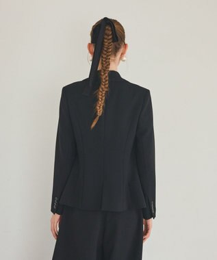 GRACE CONTINENTAL トリアセコンシャスジャケット ブラック