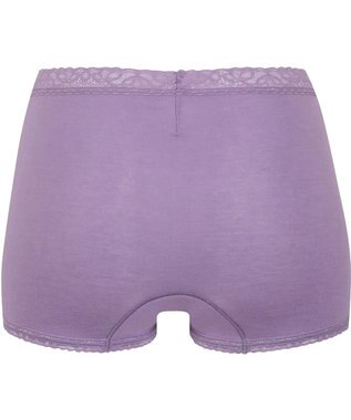 Wing ショーツ　【デイリーフィットやわらかコットン】　身生地部綿混　なめらかなフィット感　はきこみ丈ふかめ　EC4200　ウイング／ワコール パープル