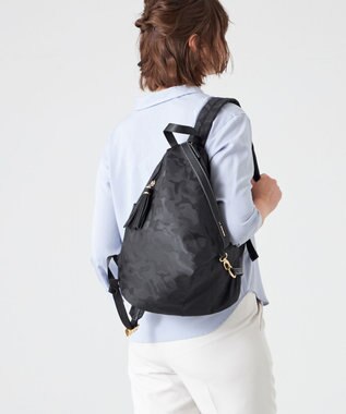 LA BAGAGERIE ジャカードスマートリュックサック ブラック