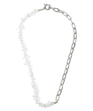 Green Parks ｅｖｅｒｙ　ｗａｌｋ．天然石ボリュームショートネックレス Silver