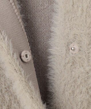 ANY SIS 【洗える】シャギーニット アウター ベージュ