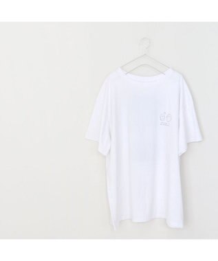Mother garden しろたん ビッグ Ｔシャツ 半袖 バックプリント 《入道雲》 フリーサイズ 白~オフホワイト