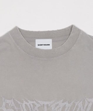 WEGO ブリーチレイヤードグラフィックT（LS） グレー