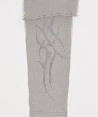 WEGO ブリーチレイヤードグラフィックT（LS） グレー