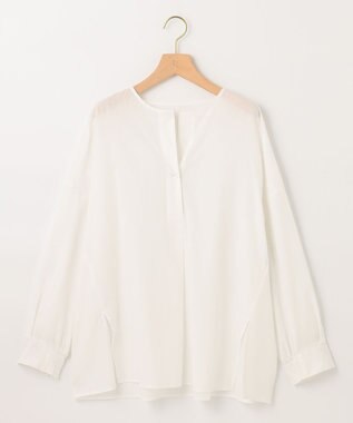 組曲 【洗える】ナチュラルローンスキッパー ブラウス アイボリー系