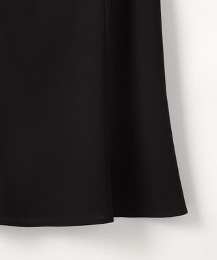 自由区 FORMAL 【ウォッシャブル対応】ドビーボーダーリボン ジャケット+ワンピース ブラック系