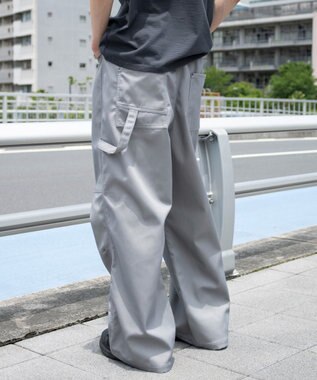 WEGO 【機能パンツ】接触冷感ペインターパンツ グレー