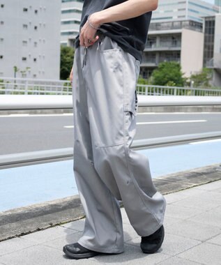 WEGO 【機能パンツ】接触冷感ペインターパンツ グレー